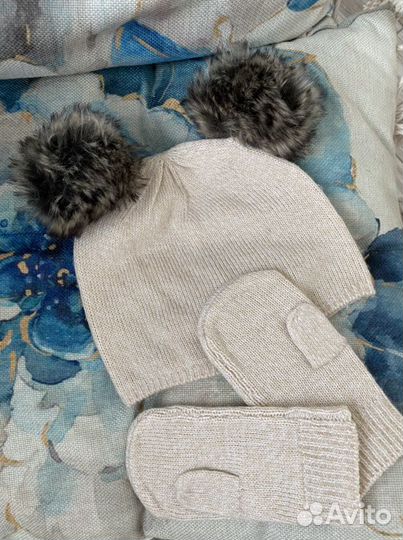 Комплект шапка и варежки crazy 8