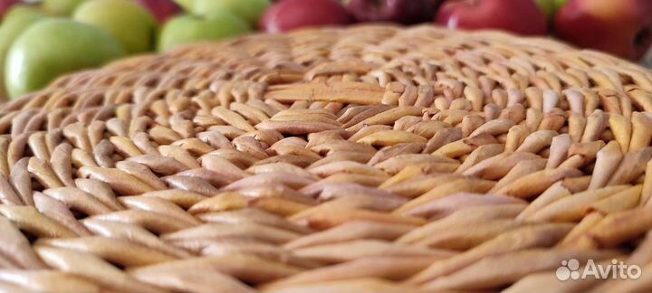 Блюдо для фруктов плетёное из эко-лозы