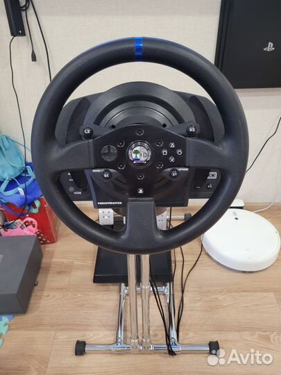 Игровой руль thrustmaster t300 gt + стойка