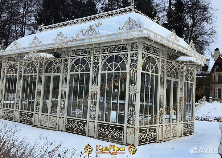 Кованая беседка с мангалом на заказ