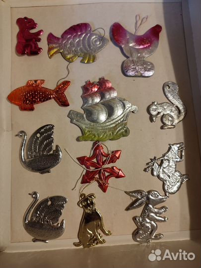 Ёлочные игрушки СССР картонаж