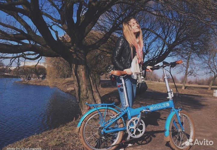 Складной велосипед Shulz Easy 8 голубой