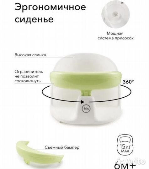 Сиденье для ванны happy baby favorite