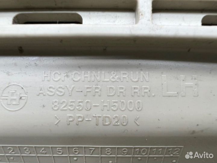 Направляющая стекла двери передняя левая Hyundai