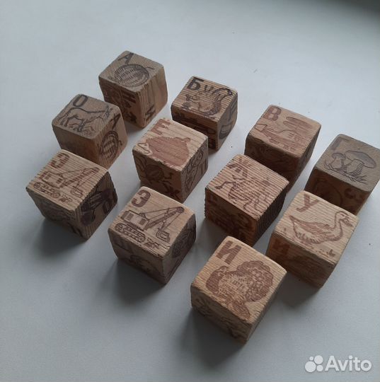 Кубики деревянные СССР