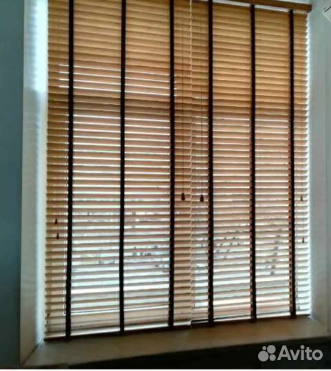 Жалюзи горизонтальные деревянные