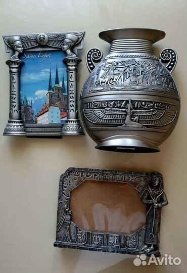 Ваза Фоторамка Египет под серебро