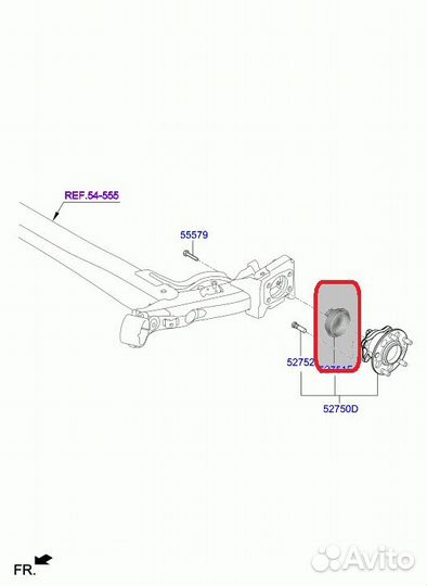 Датчик ABS задний Hyundai Solaris 2 2017-2022 1.4