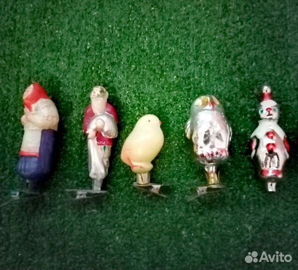 Елочные игрушки СССР на прищепке