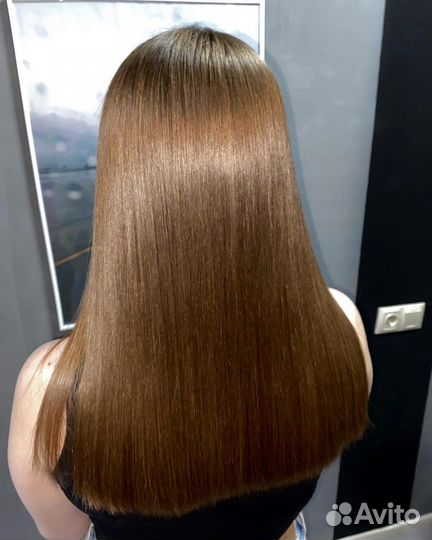 Кератиновое выпрямление волос