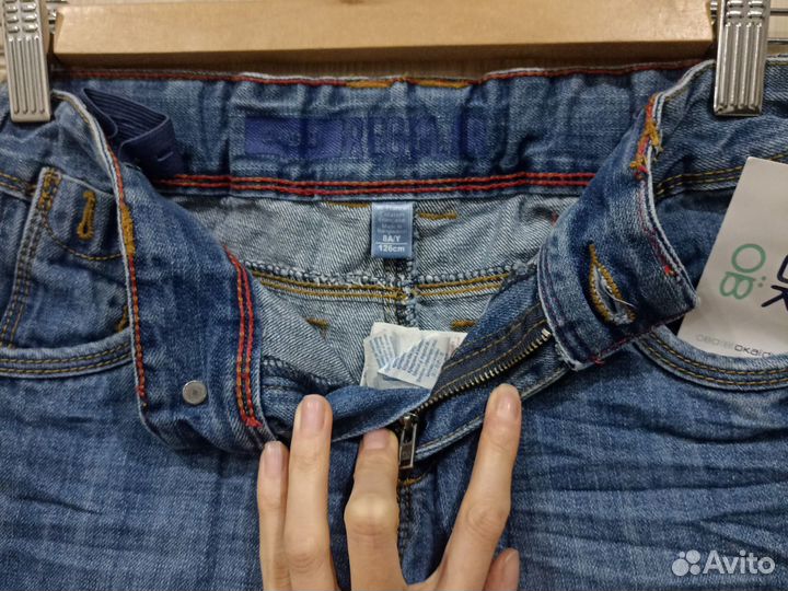 Джинсы широкие для мальчика 128