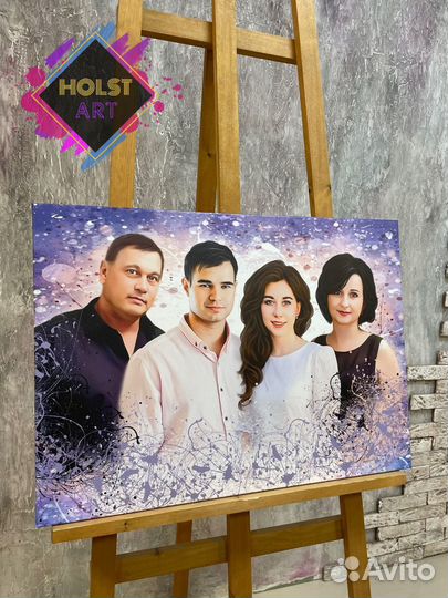 Портрет на холсте по фото