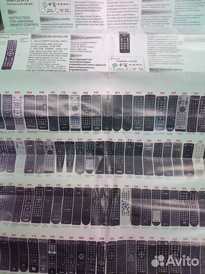 Пульт для тв приставки на 20 каналов универсальный
