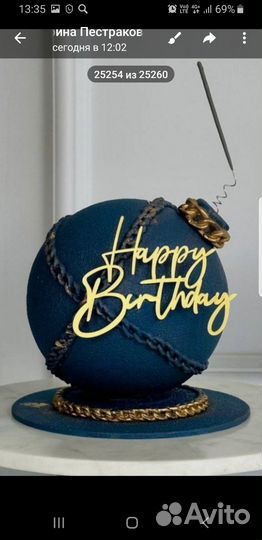 Торт бомба, шар