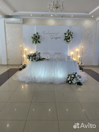 Оформление свадеб, юбилеев