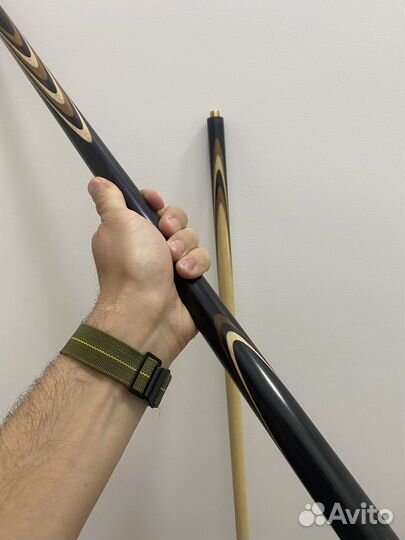 Кий для русского бильярда новый, дуб, черный граб