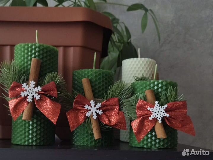 Набор свечей новогодний