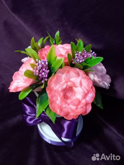 Букет из мыла ручной работы