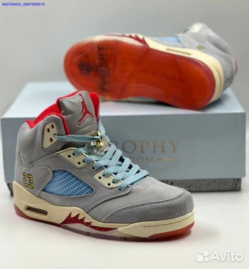 Кроссовки Trophy Room x Air Jordan 5 (Арт.54099)