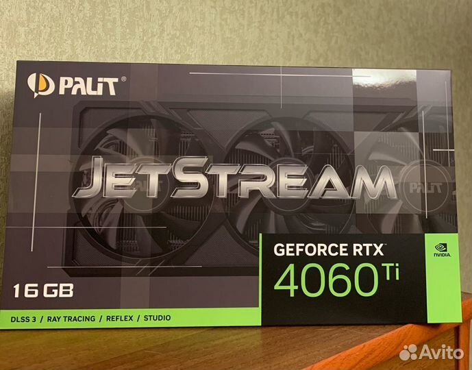 Palit nvidia GeForce RTX 4060ti jetstream 16gb