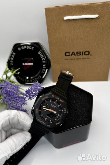Часы casio g shock GA 2100 черные бронза