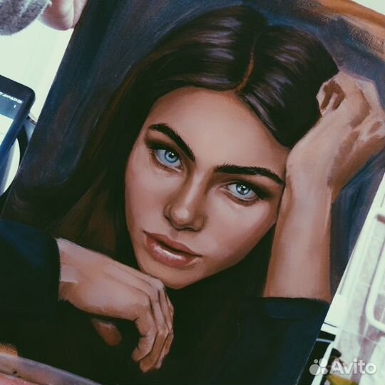 Портрет на холсте дропшиппинг картина на заказ