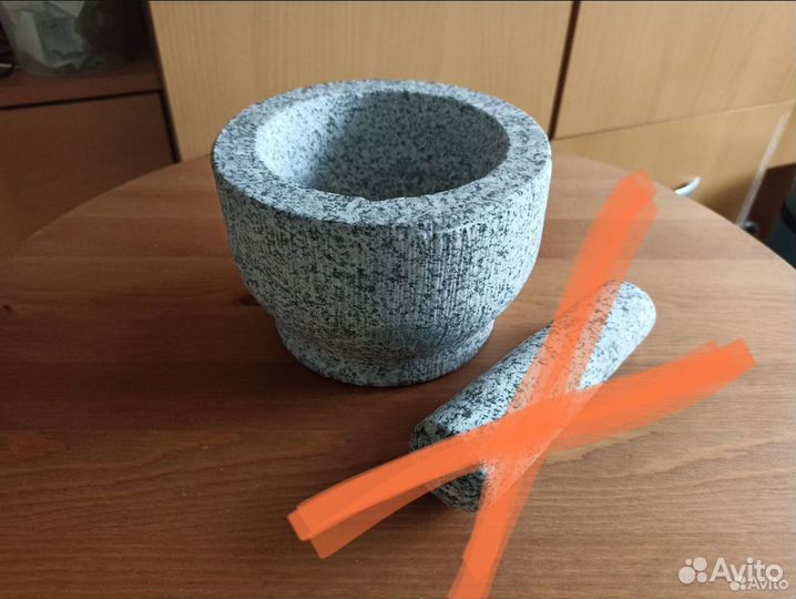 Ступка без пестика каменная большая