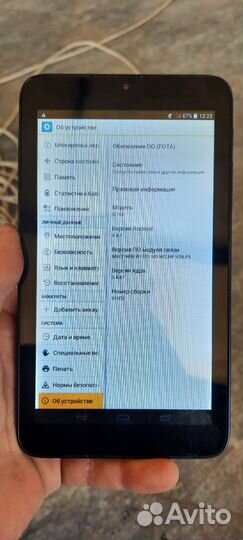 Телефон планшет Alcatel One touch pixi 7