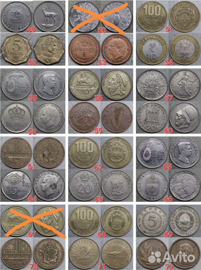 Иностранные монеты альбом 49