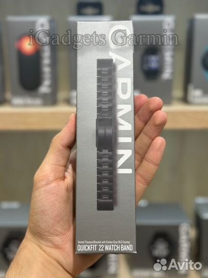 Ремешок Garmin QuickFit 22 mm Titanium Black