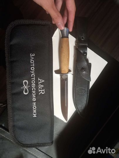 Нож финка-2 карельская береза – златоуст аир