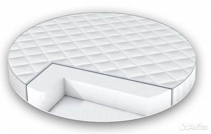 Матрас в круглую кроватку