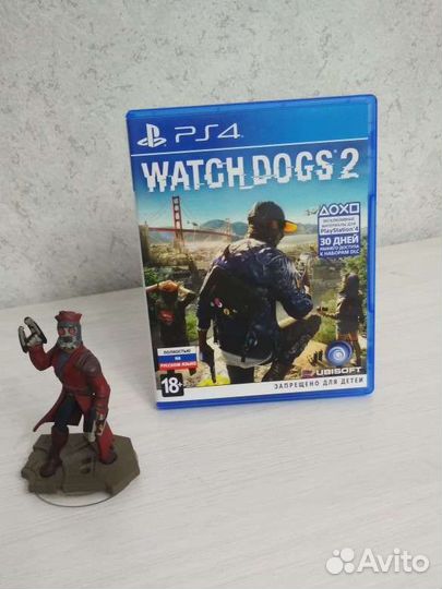 Watch Dogs 2, лицензионный диск для Ps4 ps5