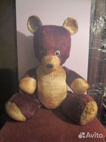 Винтажный плюшевый мишка из 70-х годов СССР