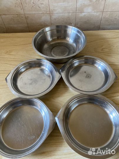 Тарелки и блюдо железные СССР