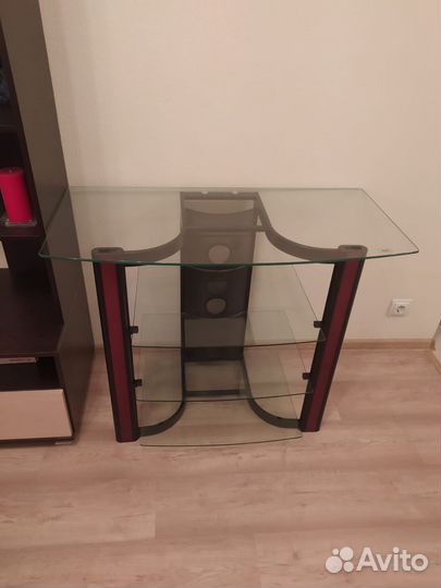 Стеклянная тумба под тв телевизор