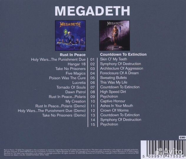 Megadeth - Rust In Peace / Countdown To Extinction