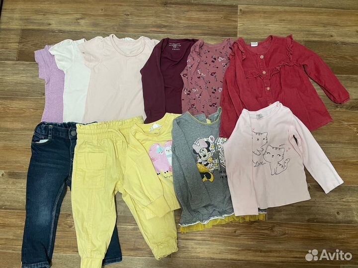 Пакет вещей для девочки 80 86 hm и GJ