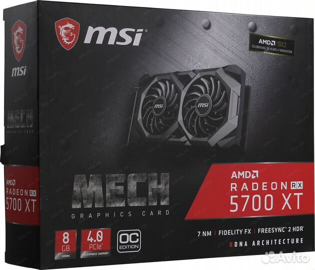 Медная система охлаждения MSI rx 5700 xt mech oc