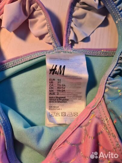 Купальник для девочки hm 92