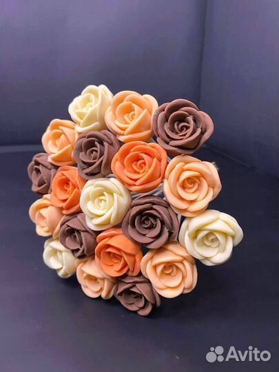 Шоколадные Розы - 19 шт в Букете