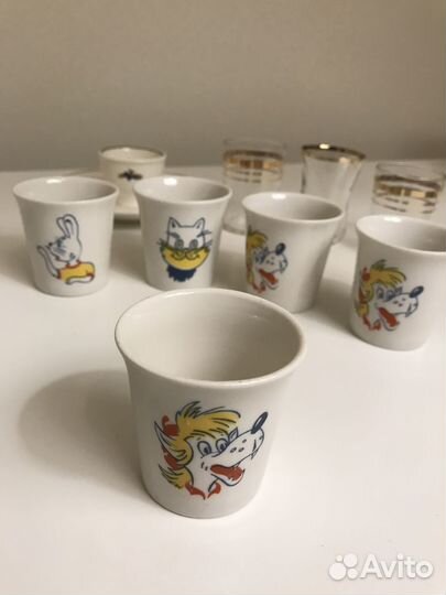 Набор стопок Ну погоди винтаж