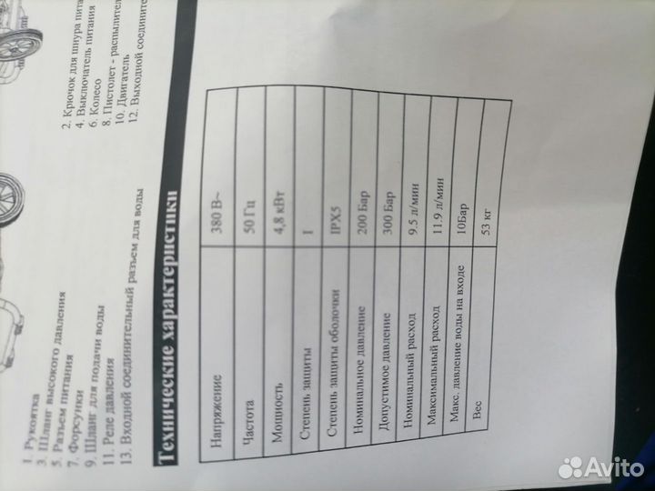 Мойка высокого давления 300 бар 380в