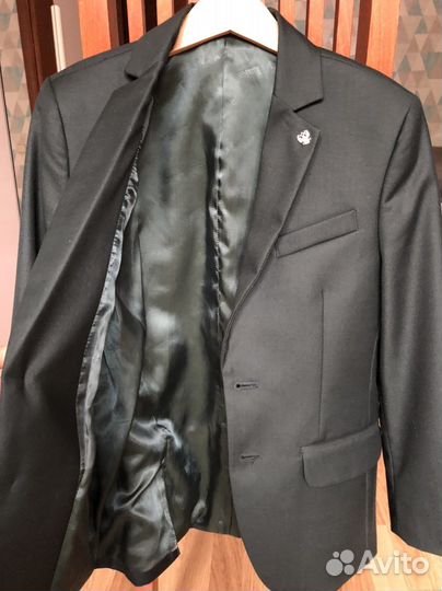 Пиджак школьный зеленый