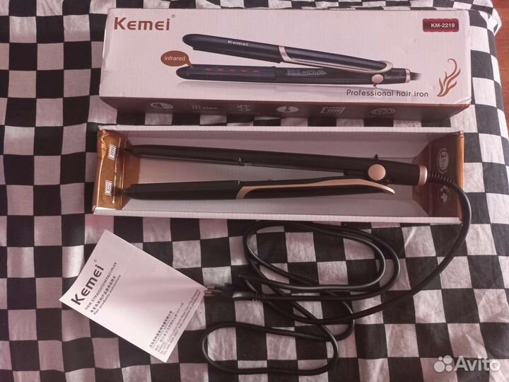 Выпрямитель для волос Kemei 2 в 1