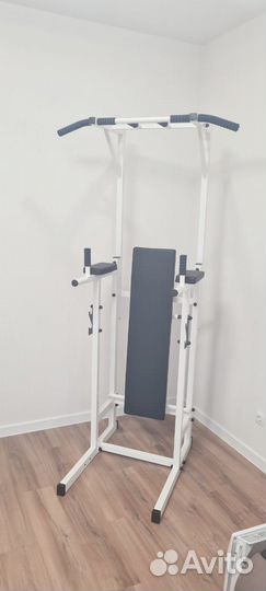 Турник напольный со скамьей