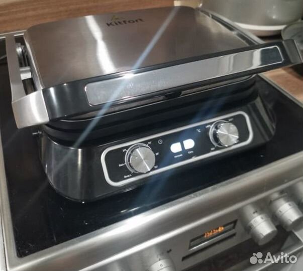 Гриль Kitfort KT-1652 серебристый