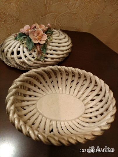 Шкатулка итальянская керамика Bassano