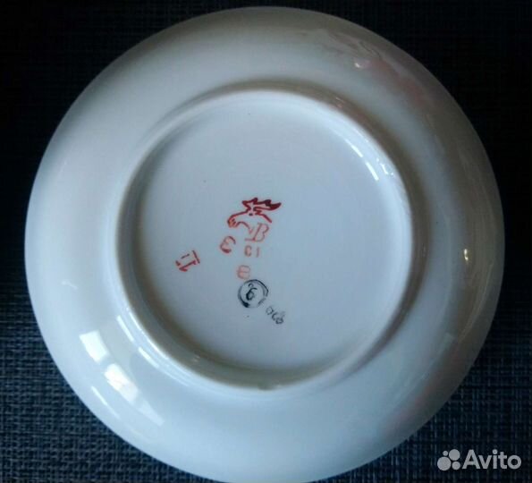 59. Сервиз чайный фарфоровый Розовый цвет 1970-е