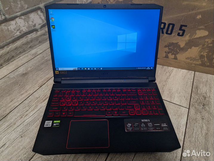 Игровой Acer Nitro 5 i5-10300H/GTX 1650Ti/256/8